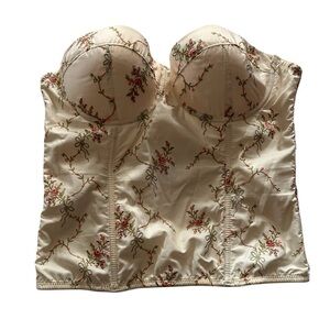 Floral Embroidered Bustier
